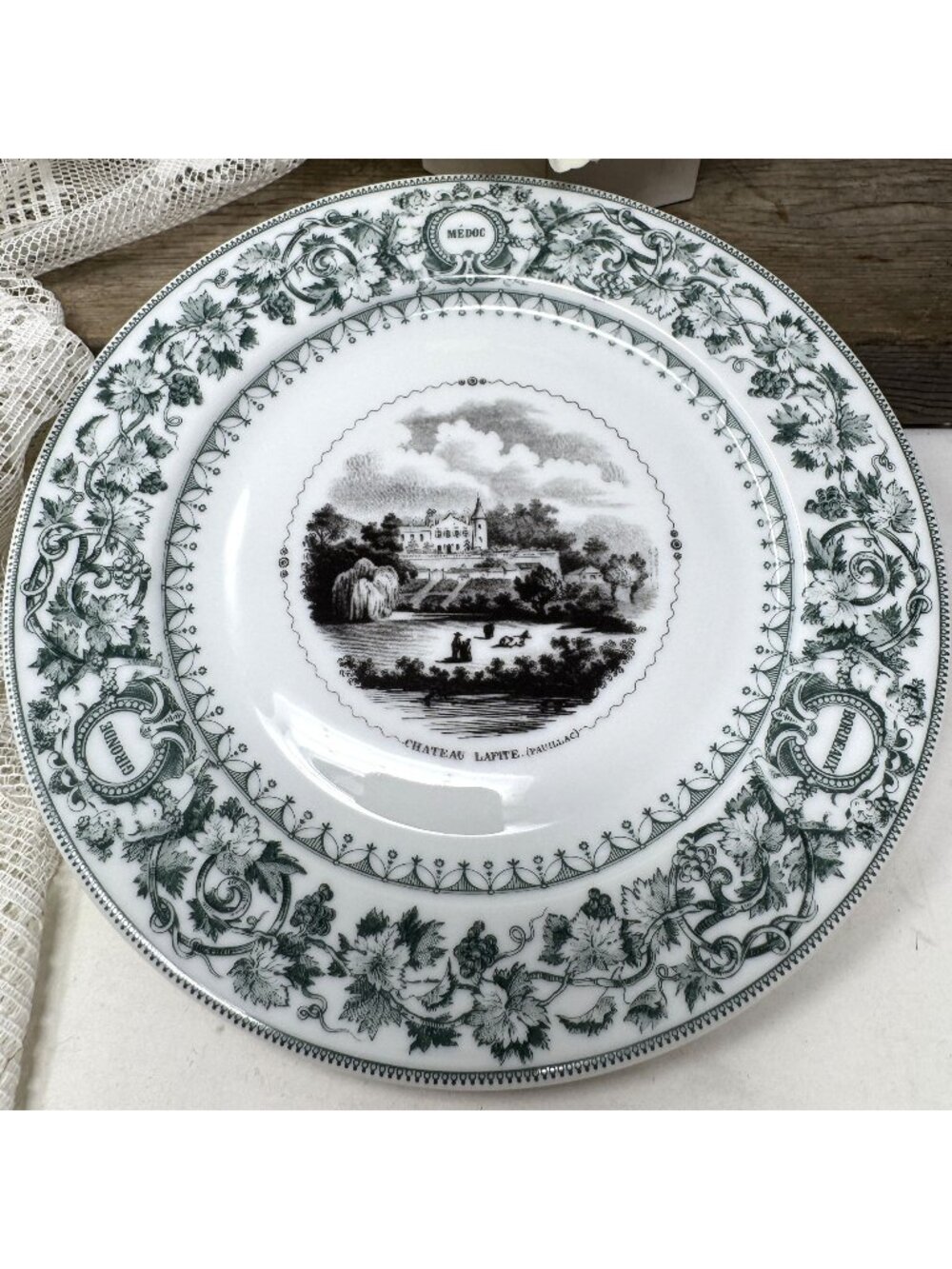 Bernardaud Limoges Chateau Lafite Pauillac France Plate